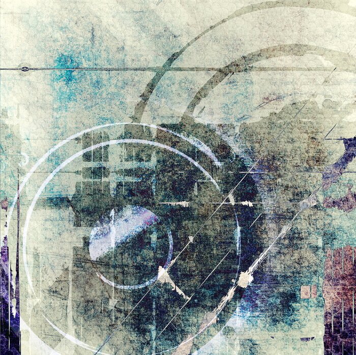 Tableau  Composition de la technologie grunge abstraite