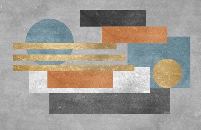 Tableau  Composition géométrique abstraite