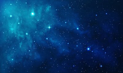 Tableau  Constellations d'étoiles dans le ciel bleu