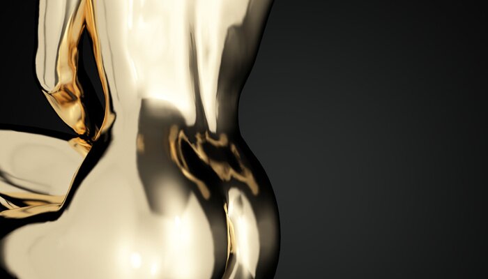 Tableau  Corps nu abstrait