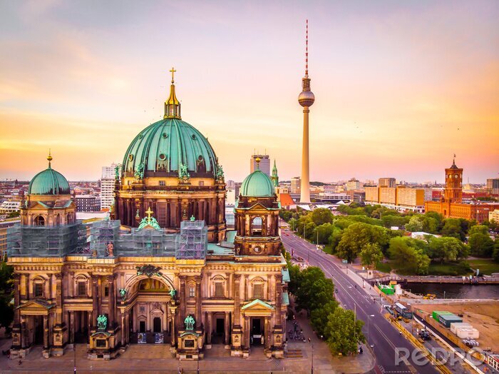 Tableau  Coucher de soleil à Berlin