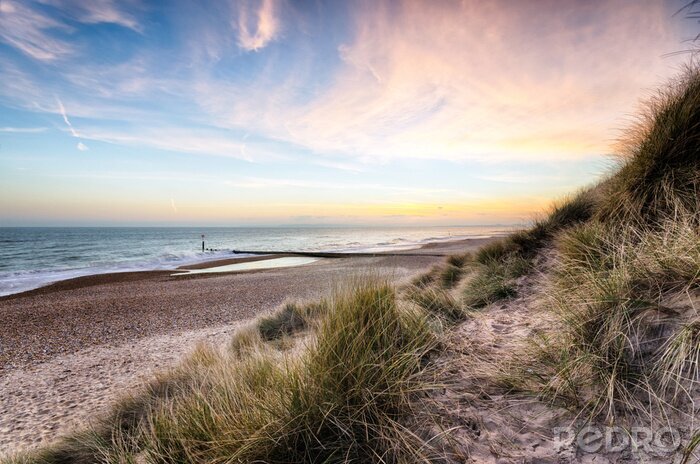 Tableau  Coucher de soleil dans les dunes