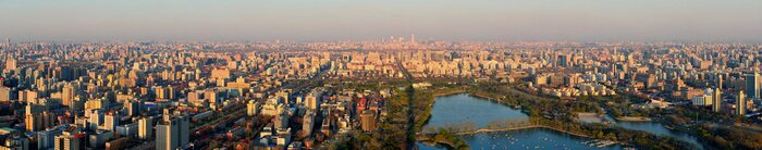 Tableau  coucher de soleil de Beijing