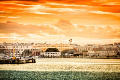 Tableau  Coucher de soleil sur Bari