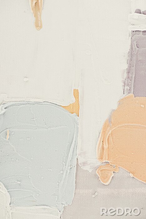 Tableau  coups de pinceau léger sur fond d'huile abstraite