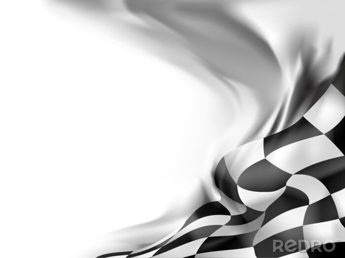 Tableau  course drapeau fond illustration vectorielle