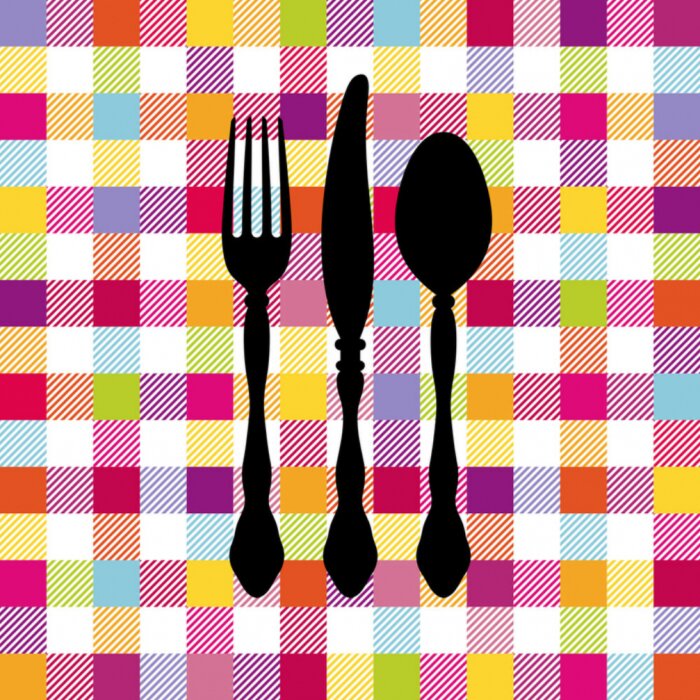 Tableau  Couverts de cuisine