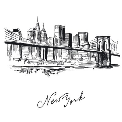 Croquis minimaliste New York