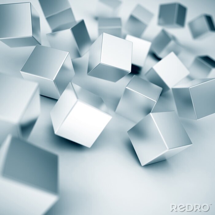 Tableau  Cubes en 3D suspendus