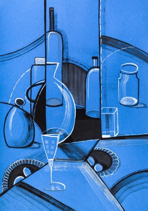 Tableau  Cubisme bleu