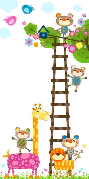 Tableau  De magnifiques animaux colorés