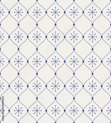 Délicat motif de tiret bleu rétro