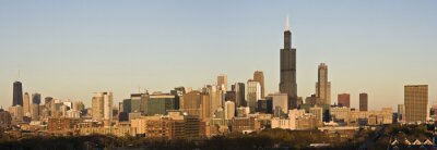 Tableau  Derniers rayons de soleil dans Chicago