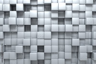 Des cubes lumineux brillants créent un motif avec un effet lumineux 3D