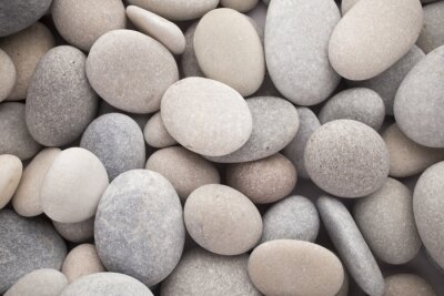 Tableau  Des pierres rondes grises