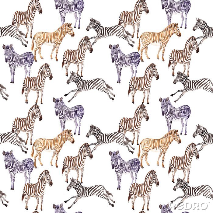 Tableau  Des rayures de zèbres colorées