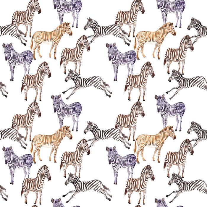 Tableau  Des rayures de zèbres colorées