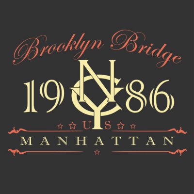 Tableau  Design de t-shirt Manhattan