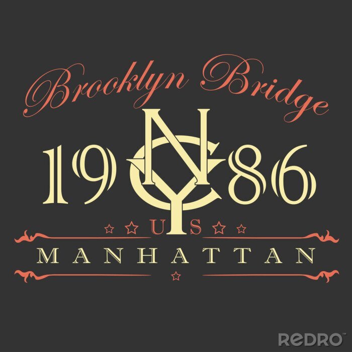 Tableau  Design de t-shirt Manhattan