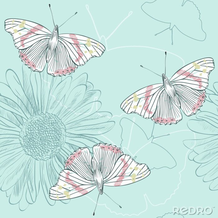 Tableau  Dessin de style floral