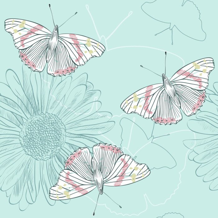 Tableau  Dessin de style floral