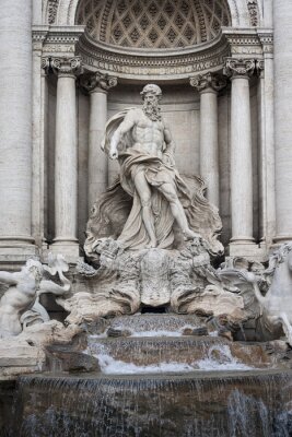 Tableau  Détails de la fontaine de Trevi à Rome