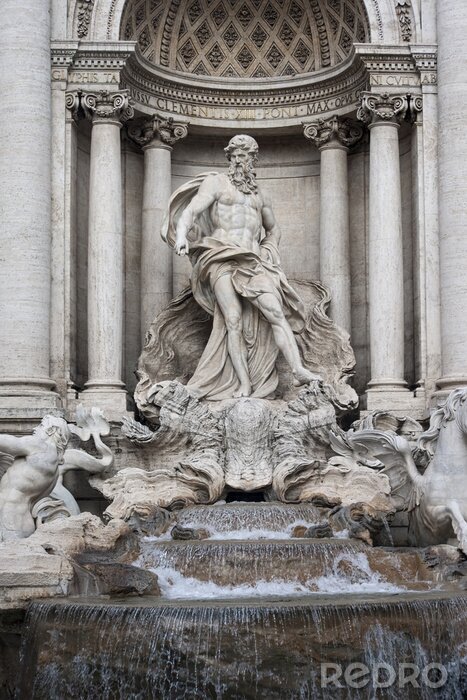 Tableau  Détails de la fontaine de Trevi à Rome