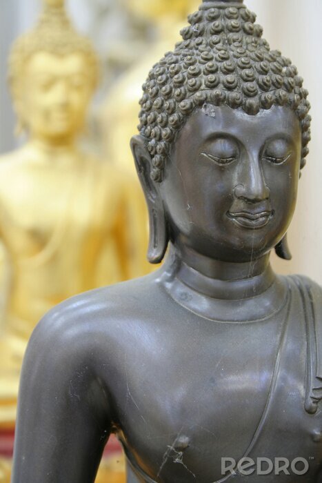 Tableau  Détails de la statue de Bouddha