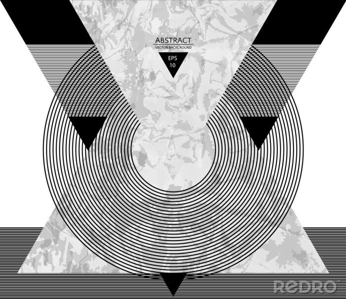 Tableau  Disque vinyl abstrait