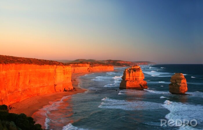 Tableau  douze apôtres au coucher du soleil