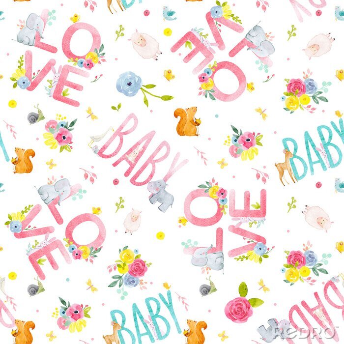 Tableau  Écureuils et texte