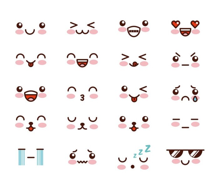 Tableau  Émoji Kawaii