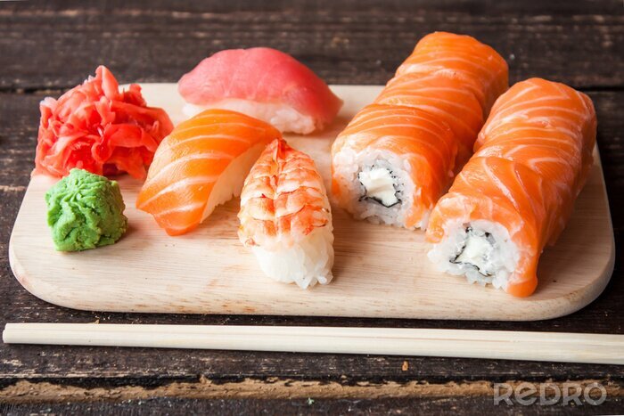 Tableau  Ensemble de sushi japonais