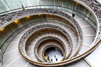 Tableau  Escalier dans le musée du Vatican