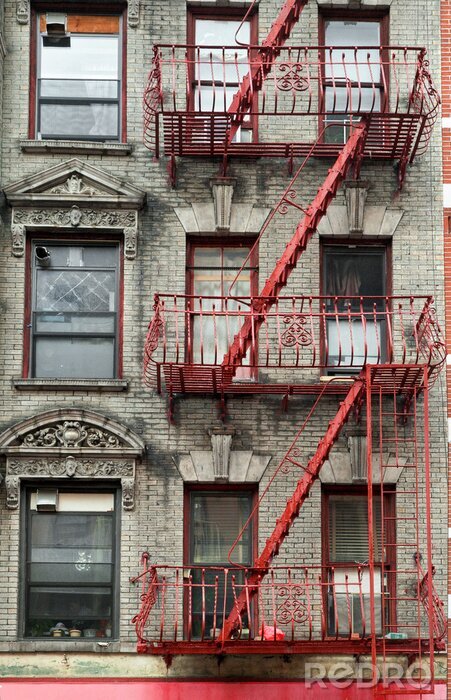 Tableau  Escalier rouge aux États-Unis