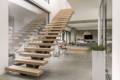 Tableau  Escaliers dans villa moderne