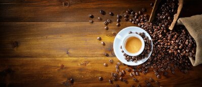 Espresso et grains de café