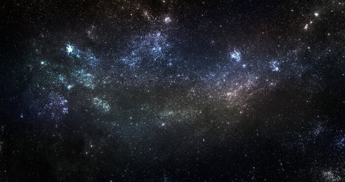 Tableau  Étoiles dans le ciel de fin de nuit