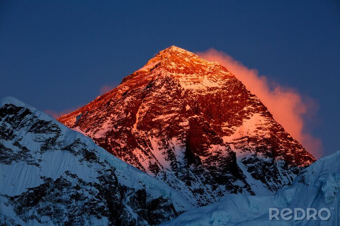 Tableau  Everest au coucher du soleil