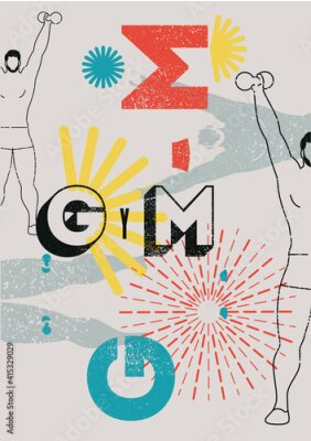 Exercices de sport rétro