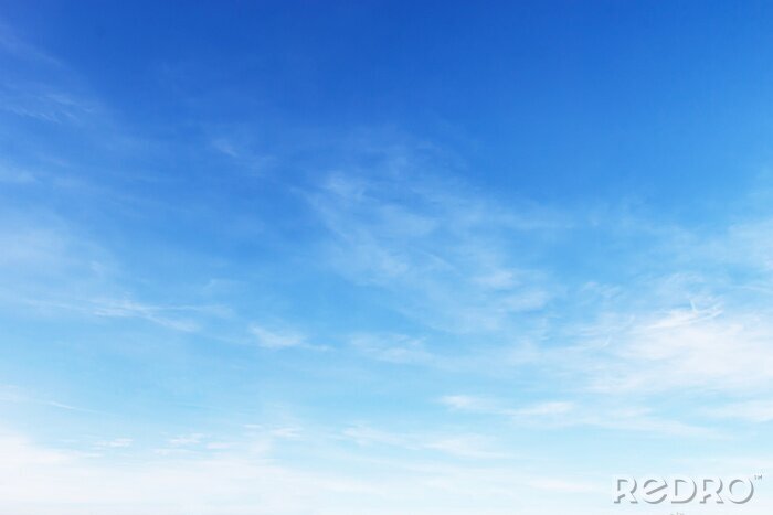 Tableau  Fantastic soft white clouds against blue sky