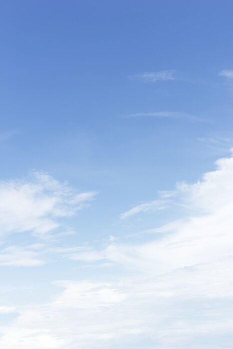 Tableau  Fantastique, doux, blanc, nuages, bleu, ciel, fond ...