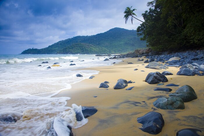 Tableau  Felsenstrand auf pulau tioman