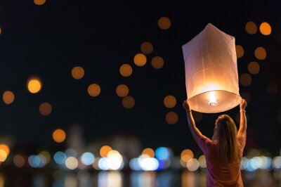 Tableau  Festival des lanternes flottantes