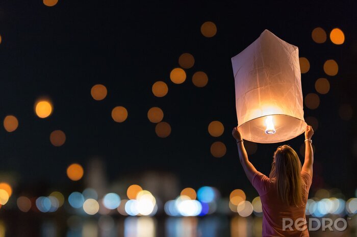Tableau  Festival des lanternes flottantes