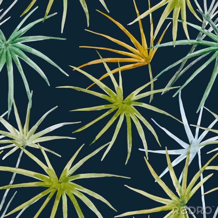 Tableau  Feuilles de jungle colorées