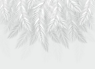 Feuilles de palmier abstraites