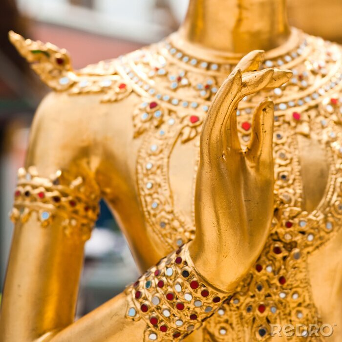 Tableau  Figurine jaune à Bangkok
