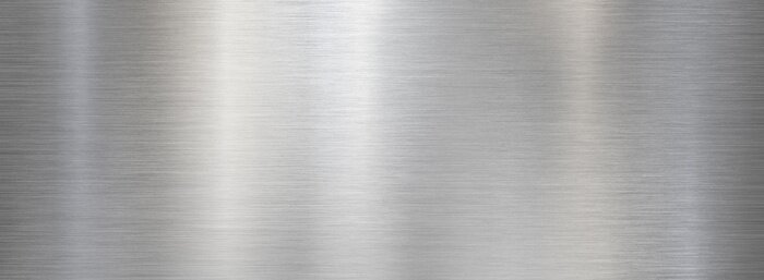 Tableau  Fine brushed wide metal steel or aluminum plate