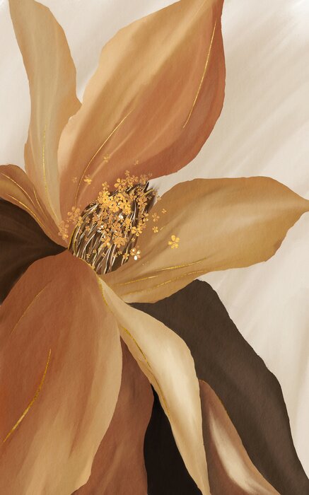 Tableau  Fleur artistique abstraite